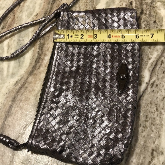 Elliott Luca leather clutch/ crossbody - Picture 2 of 8